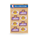 NBA Los Angeles Lakers Peel & Stick Temporary Tattoos - Eye Black - Game Day Approved! By Rico Industries