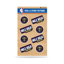 NBA Denver Nuggets Peel & Stick Temporary Tattoos - Eye Black - Game Day Approved! By Rico Industries