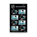 NHL San Jose Sharks Peel & Stick Temporary Tattoos - Eye Black - Game Day Approved! By Rico Industries