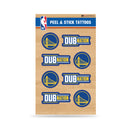 NBA Golden State Warriors Peel & Stick Temporary Tattoos - Eye Black - Game Day Approved! By Rico Industries