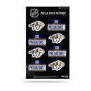 NHL Nashville Predators Peel & Stick Temporary Tattoos - Eye Black - Game Day Approved! By Rico Industries