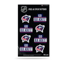 NHL Columbus Blue Jackets Peel & Stick Temporary Tattoos - Eye Black - Game Day Approved! By Rico Industries