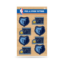 NBA Memphis Grizzlies Peel & Stick Temporary Tattoos - Eye Black - Game Day Approved! By Rico Industries