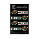 NHL Minnesota Wild Peel & Stick Temporary Tattoos - Eye Black - Game Day Approved! By Rico Industries