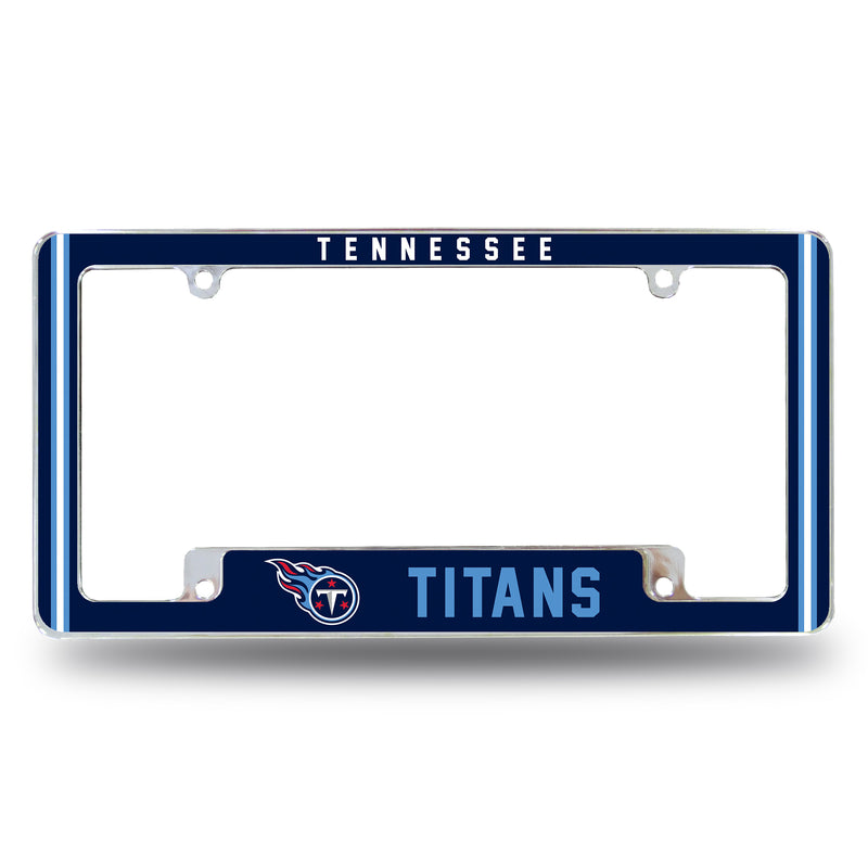 Titans Alternate Design All Over Chrome Frame - Bottom Oriented