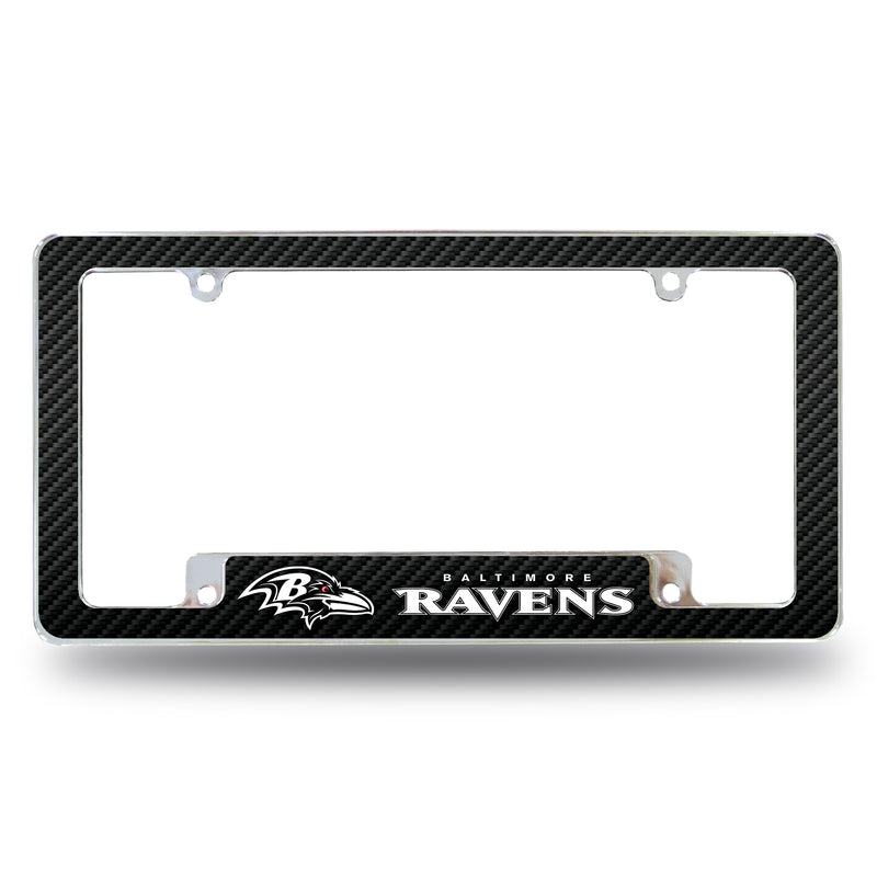 Ravens - Carbon Fiber Design - All Over Chrome Frame