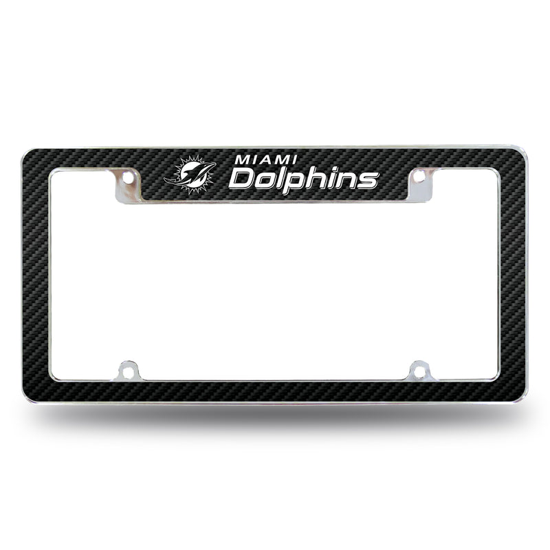 Dolphins - Carbon Fiber Design - All Over Chrome Frame