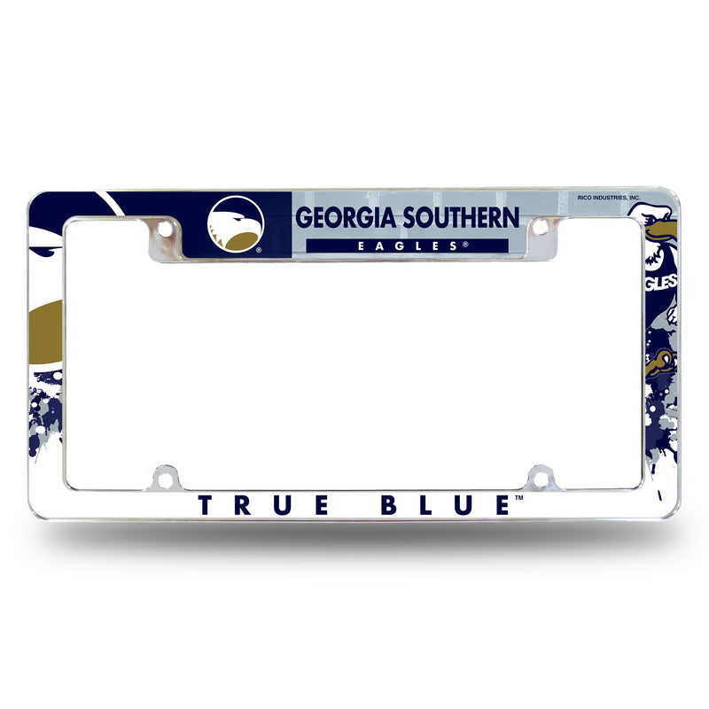 Georgia Southern All Over Chrome Frame (Top Oriented)