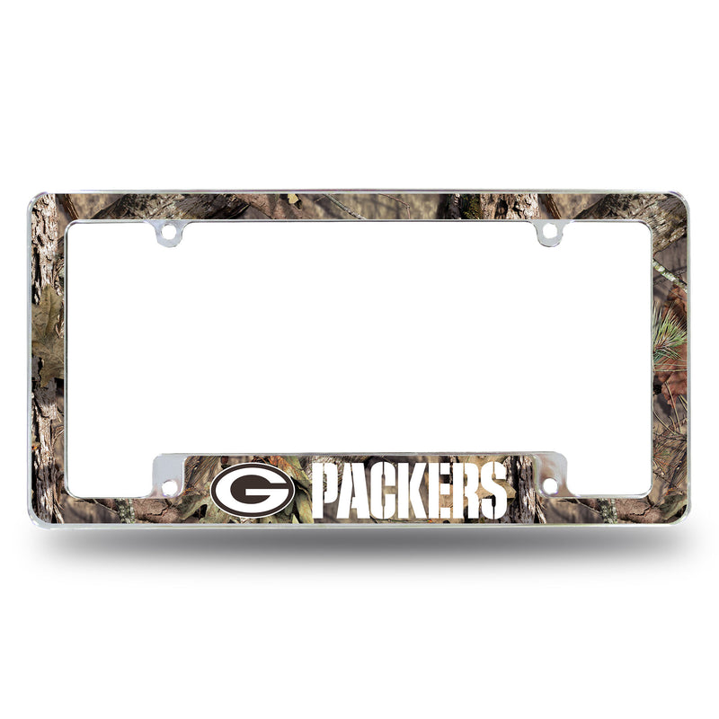 NFL Green Bay Packers 12" x 6" Chrome All Over Automotive License Plate Frame for Car/Truck/SUV By Rico Industries