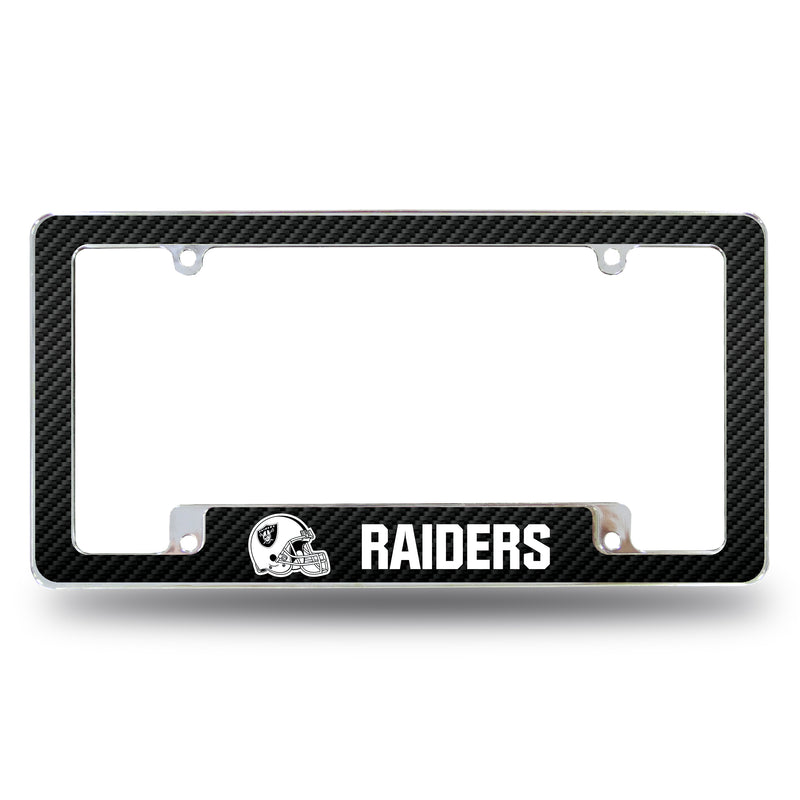 Raiders Custom Carbon Fiber All Over Chrome Frame (Bottom Oriented)