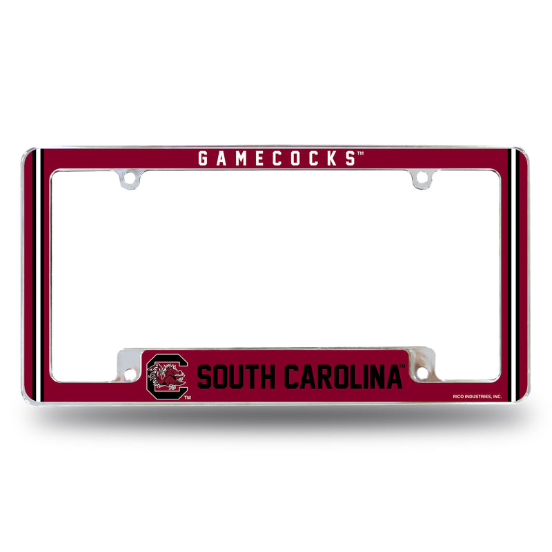 South Carolina University Alternate Design All Over Chrome Frame - Bottom Oriented