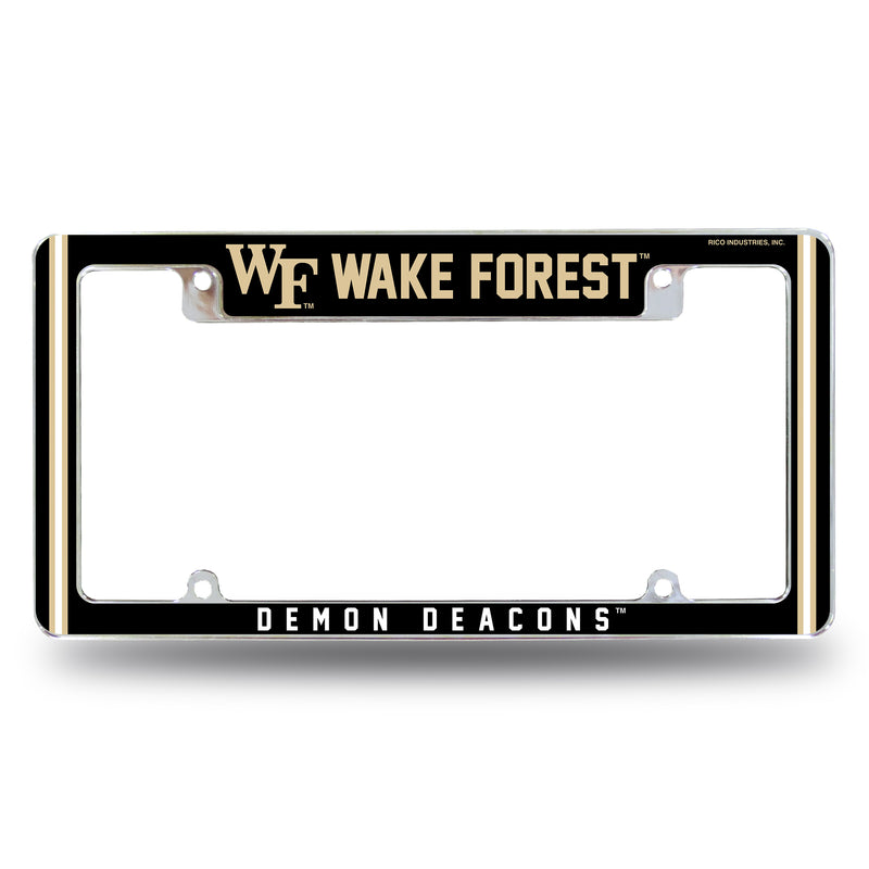 Wake Forest Alternate Design All Over Chrome Frame - Top Oriented