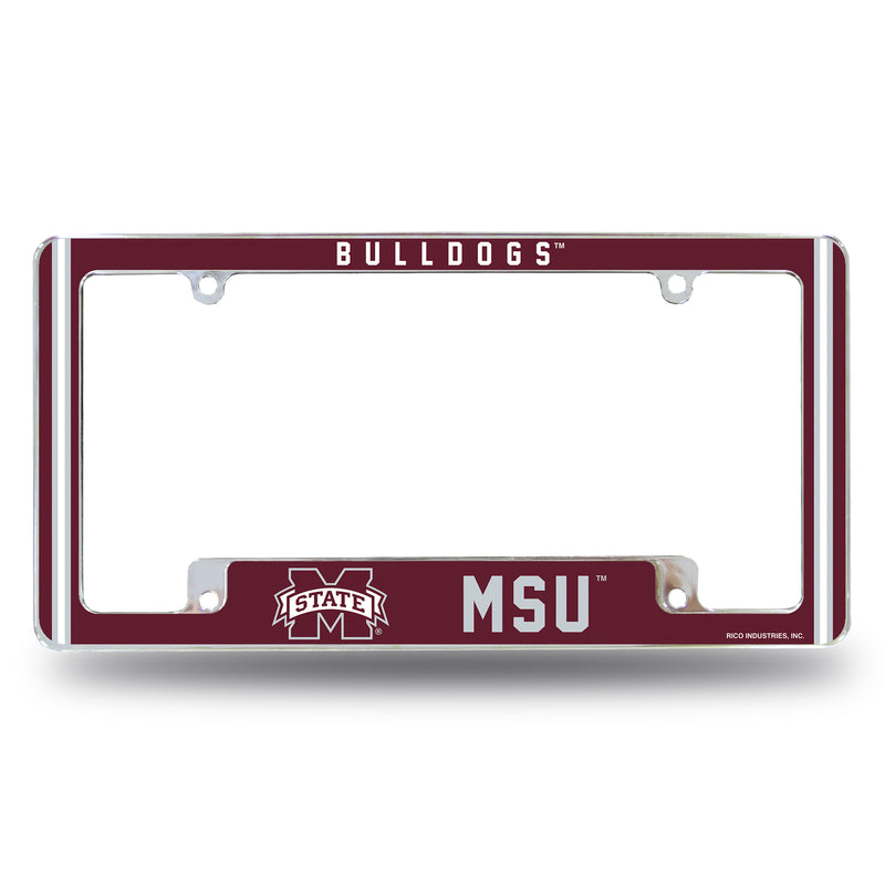 Mississippi State Alternate Design All Over Chrome Frame - Bottom Oriented