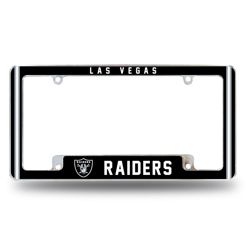 Raiders Alternate Design All Over Chrome Frame - Bottom Oriented