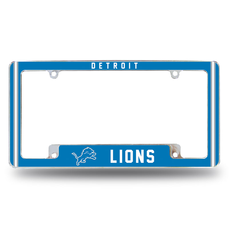 Lions Alternate Design All Over Chrome Frame - Bottom Oriented