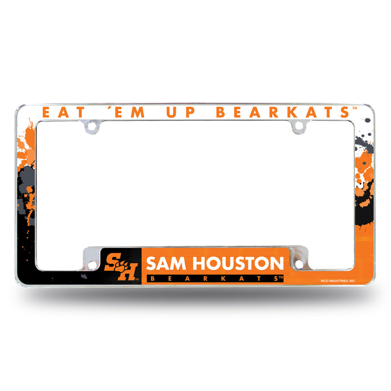 Sam Houston State Bearkats All Over 12 x 6 Chrome Frame