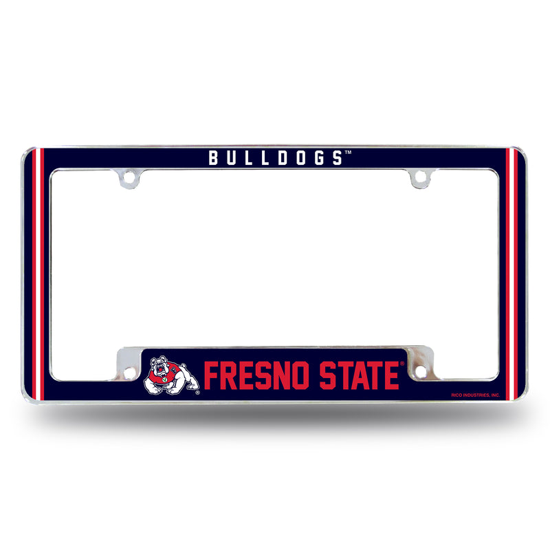 Fresno State Alternate Design All Over Chrome Frame - Bottom Oriented