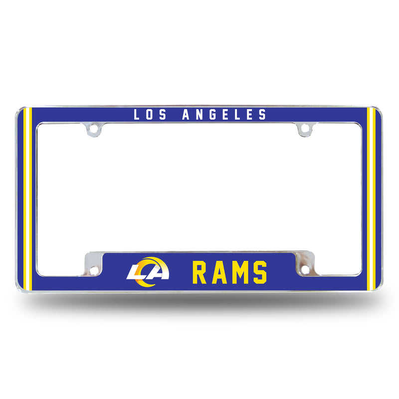 Rams Alternate Design All Over Chrome Frame - Bottom Oriented