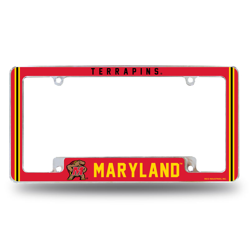 Maryland University Alternate Design All Over Chrome Frame - Bottom Oriented