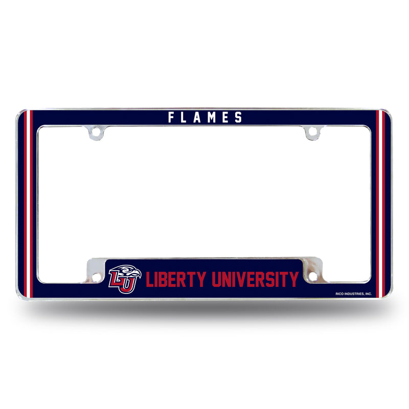 Liberty University Alternate Design All Over Chrome Frame - Bottom Oriented