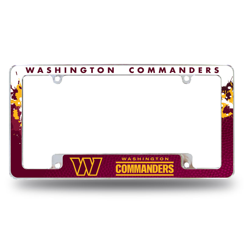 Washington Commanders All Over Chrome Frame (Bottom Oriented)