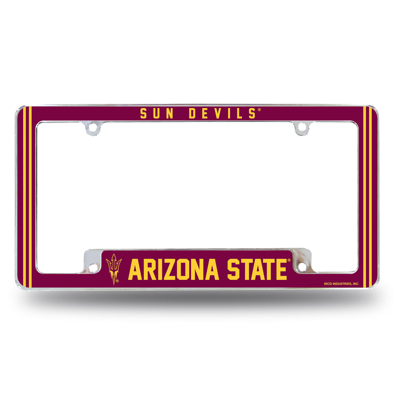 Arizona State Alternate Design All Over Chrome Frame - Bottom Oriented