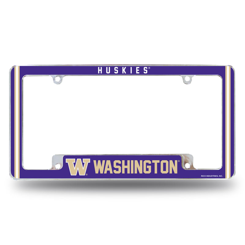 Washington University Alternate Design All Over Chrome Frame - Bottom Oriented