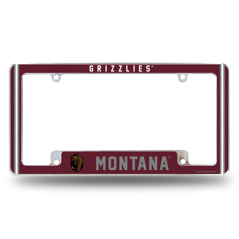 Montana University Alternate Design All Over Chrome Frame - Bottom Oriented