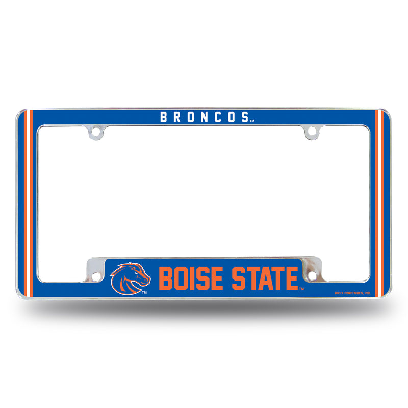 Boise State Alternate Design All Over Chrome Frame - Bottom Oriented