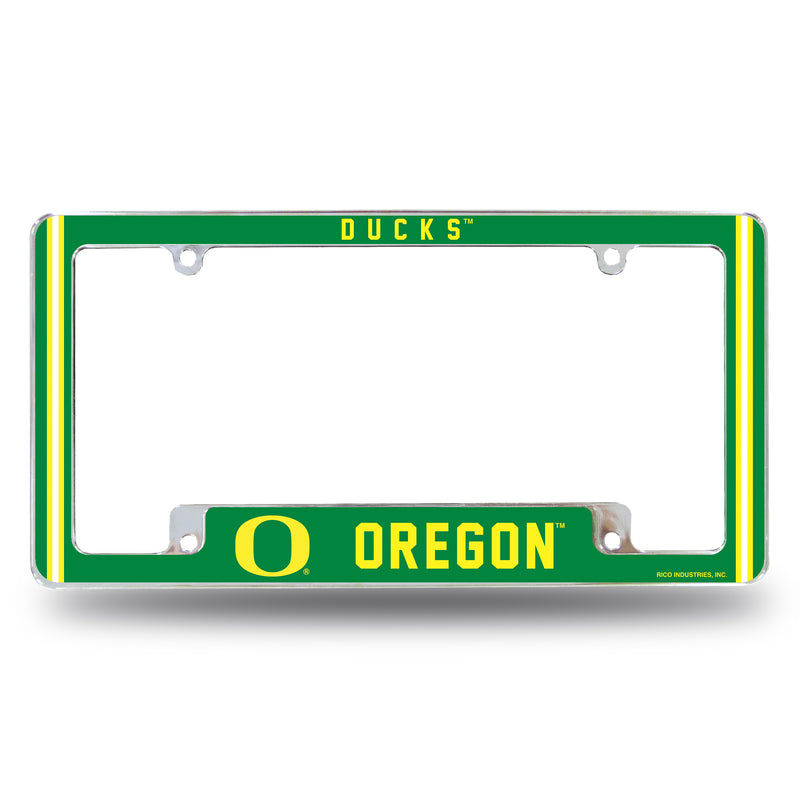 Oregon University Alternate Design All Over Chrome Frame - Bottom Oriented