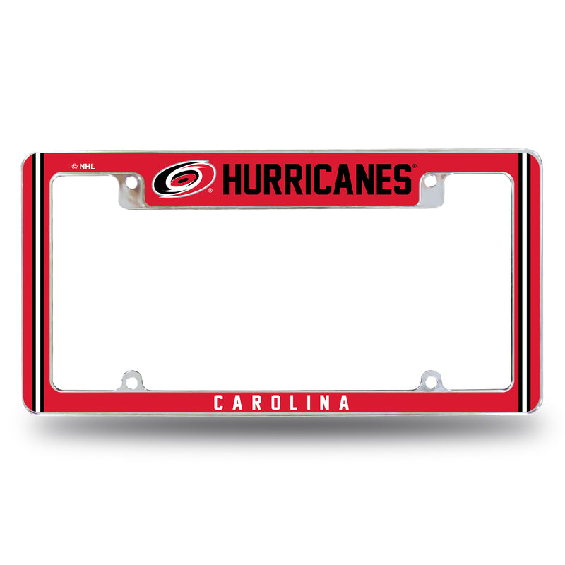 Hurricanes Alternate Design All Over Chrome Frame - Top Oriented