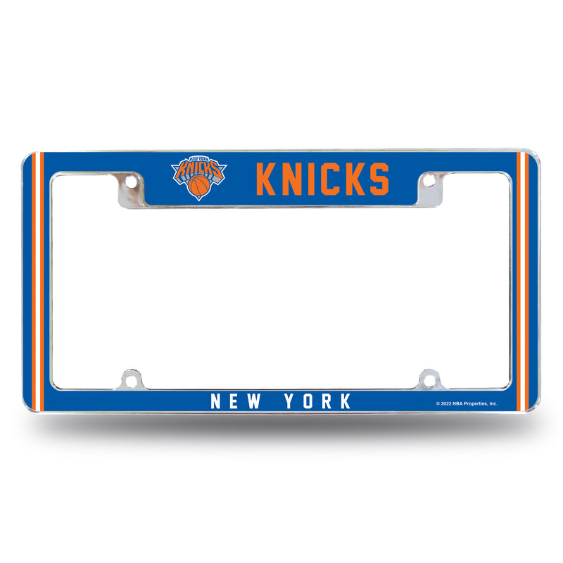 Knicks Alternate Design All Over Chrome Frame - Top Oriented