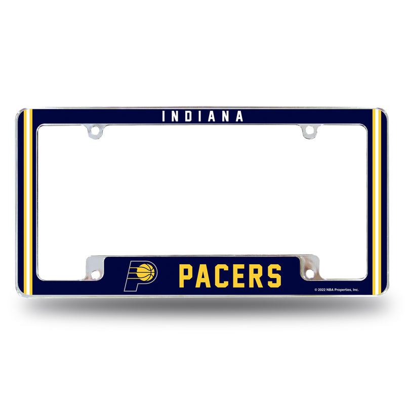 Pacers Alternate Design All Over Chrome Frame - Bottom Oriented