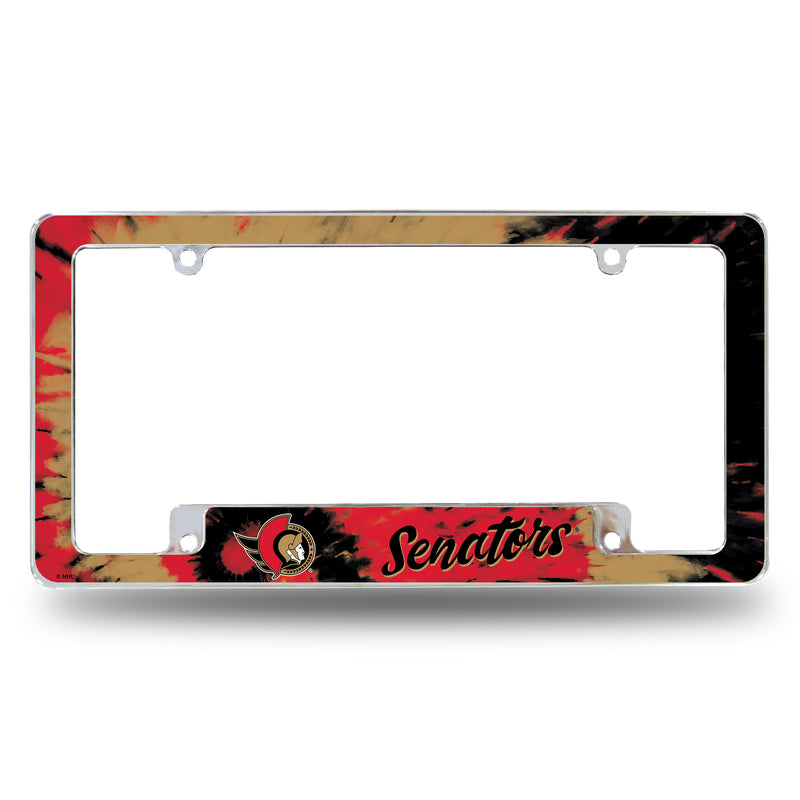 Senators - Tie Dye Design - All Over Chrome Frame (Bottom Oriented)