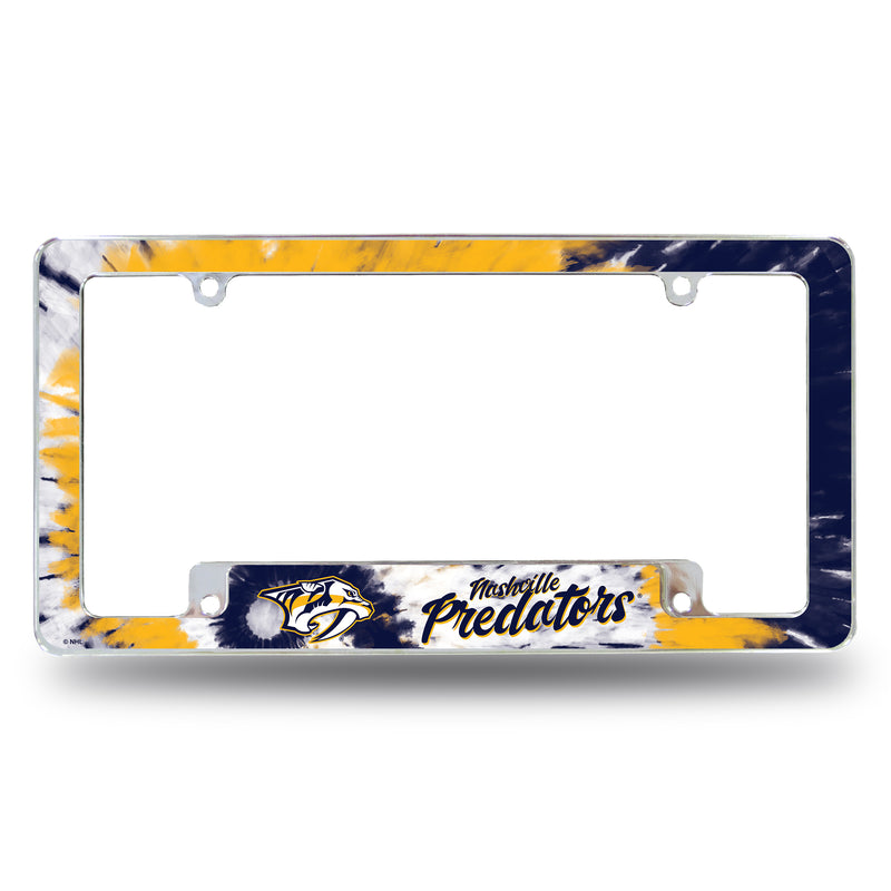 Predators - Tie Dye Design - All Over Chrome Frame (Bottom Oriented)