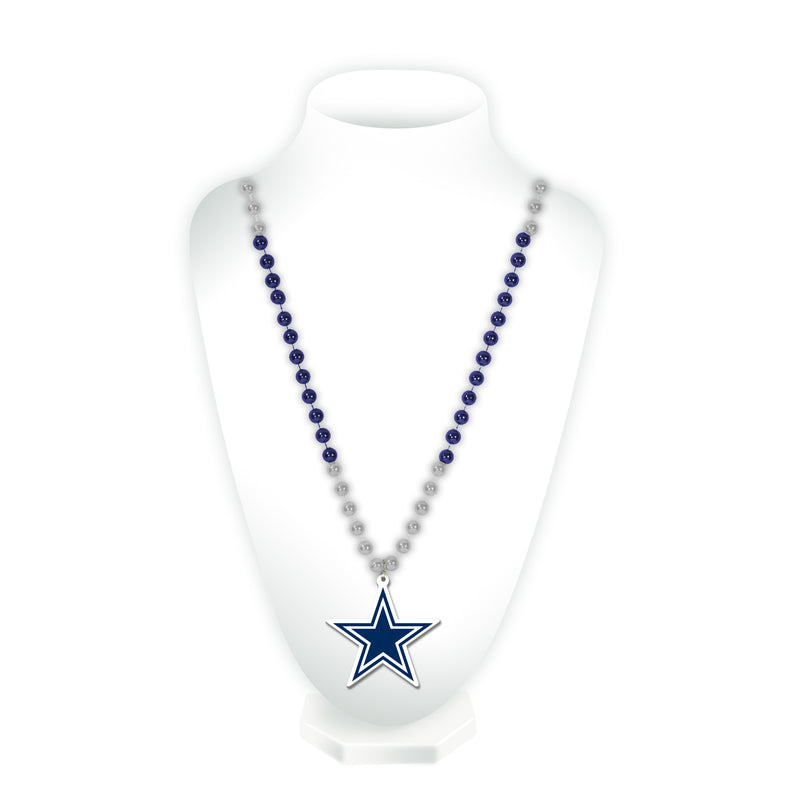 Cowboys Sport Beads With Medallion