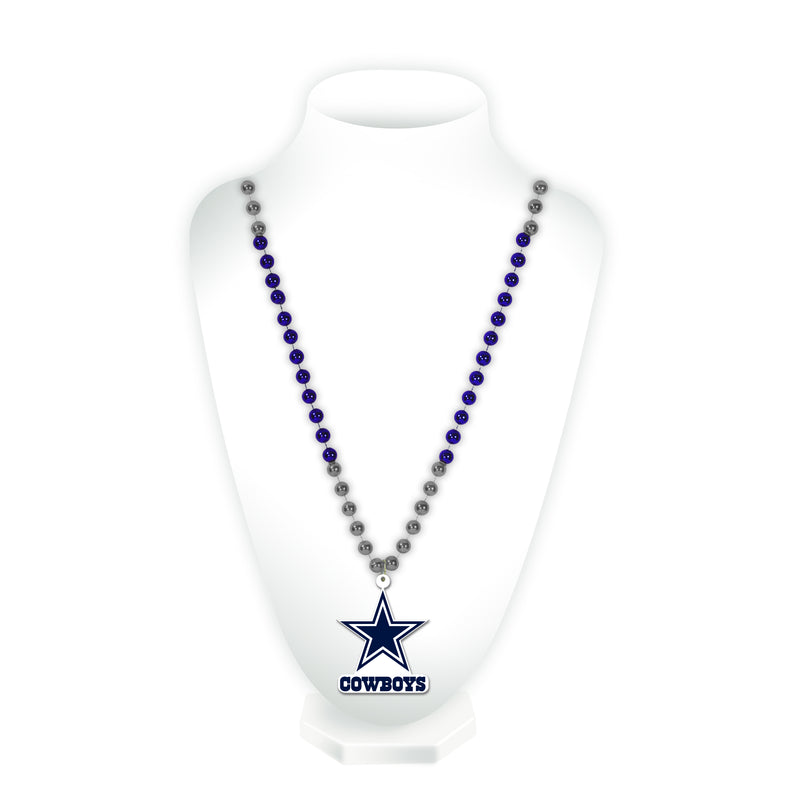 Cowboys Sport Beads With Medallion - Logo and Wordmark