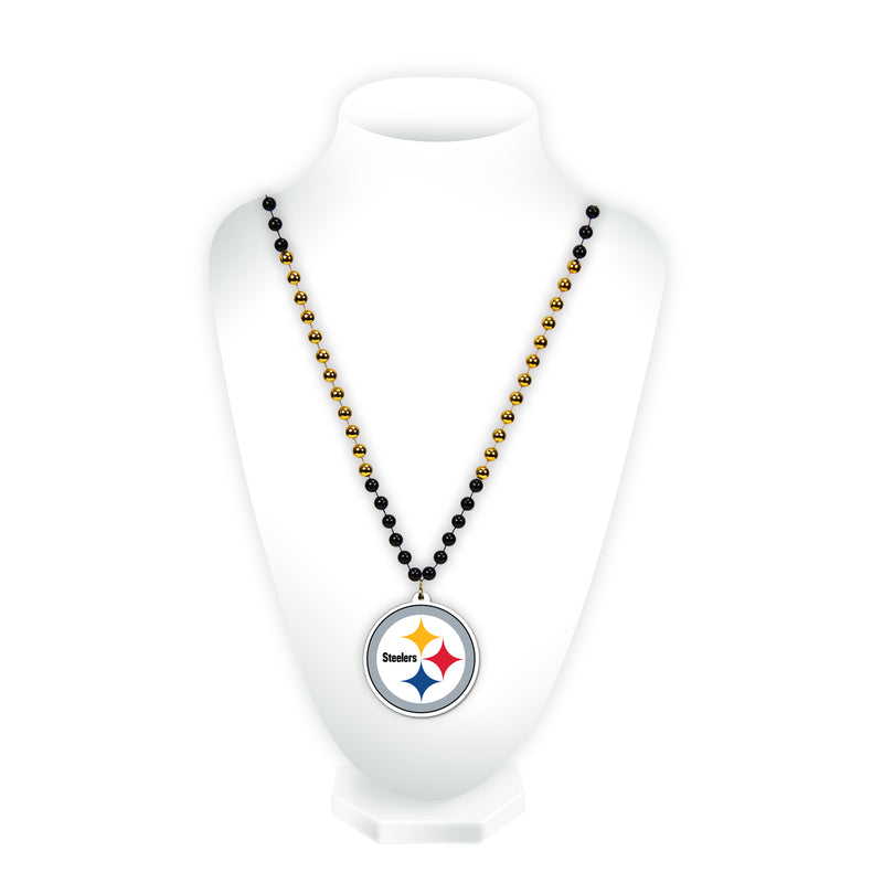 Steelers Sport Beads With Medallion