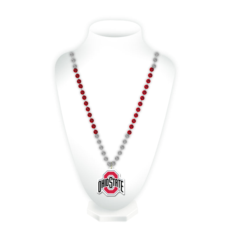 Ohio State Sport Beads With Medallion