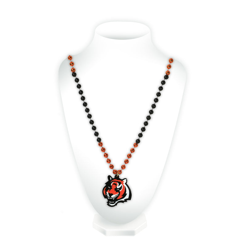 Bengals Sport Beads With Medallion