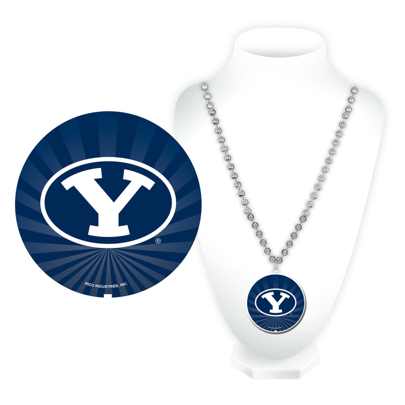 Byu Sport Beads With Medallion (Printed)