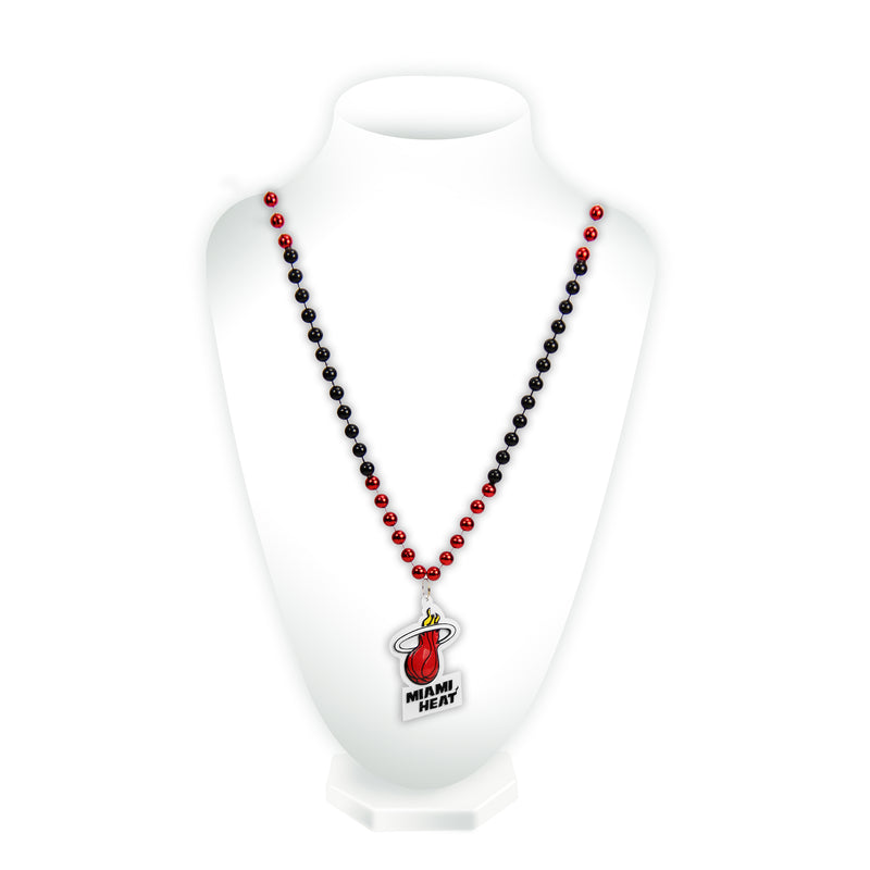 Miami Heat Sport Beads With Medallion