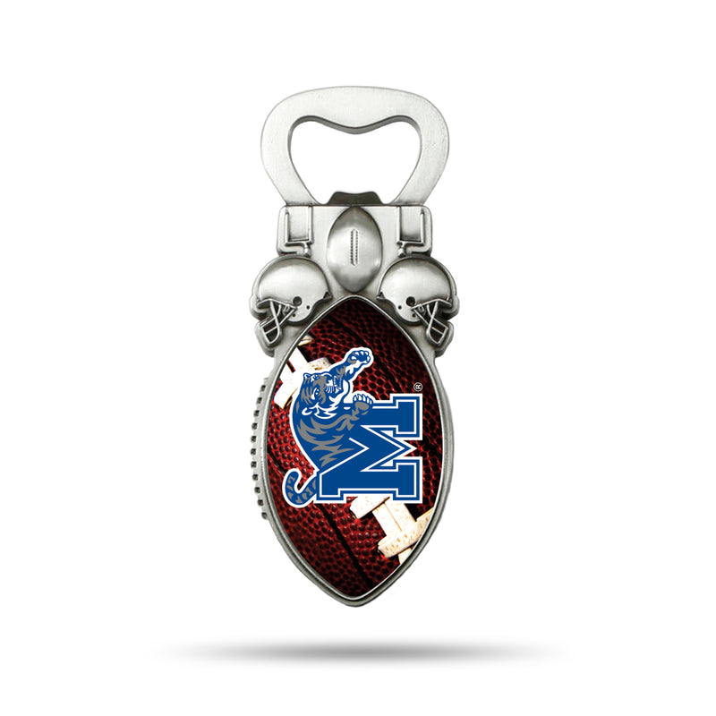 NCAA Memphis Tigers Magnetic Bottle Opener, Stainless Steel, Strong Magnet to Display on Fridge By Rico Industries