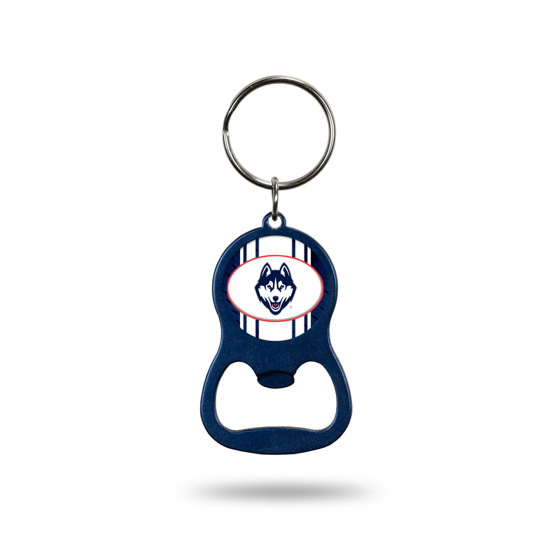 NCAA Connecticut Huskies Metal Keychain - Beverage Bottle Opener With Key Ring - Pocket Size By Rico Industries