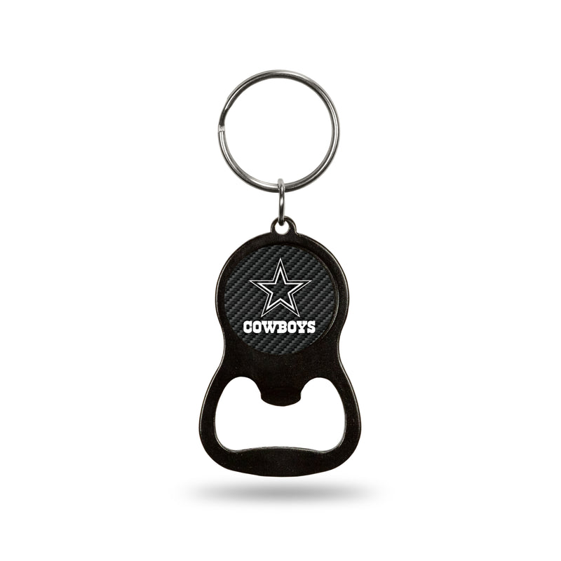 NFL Dallas Cowboys Metal Keychain - Beverage Bottle Opener With Key Ring - Pocket Size By Rico Industries