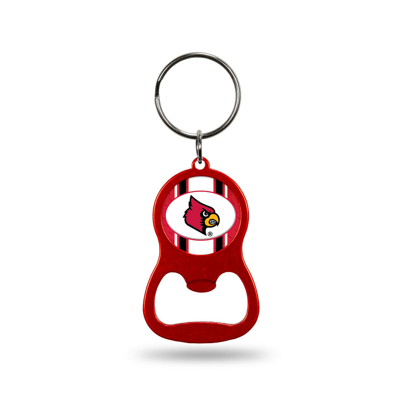 NCAA Louisville Cardinals Metal Keychain - Beverage Bottle Opener With Key Ring - Pocket Size By Rico Industries