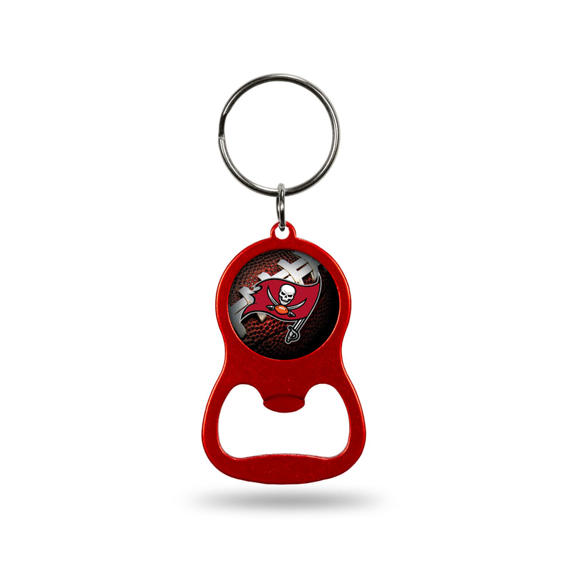 NFL Tampa Bay Buccaneers Metal Keychain - Beverage Bottle Opener With Key Ring - Pocket Size By Rico Industries