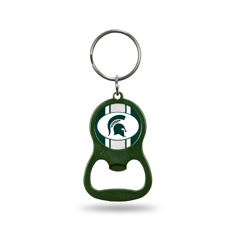 NCAA Michigan State Spartans Metal Keychain - Beverage Bottle Opener With Key Ring - Pocket Size By Rico Industries