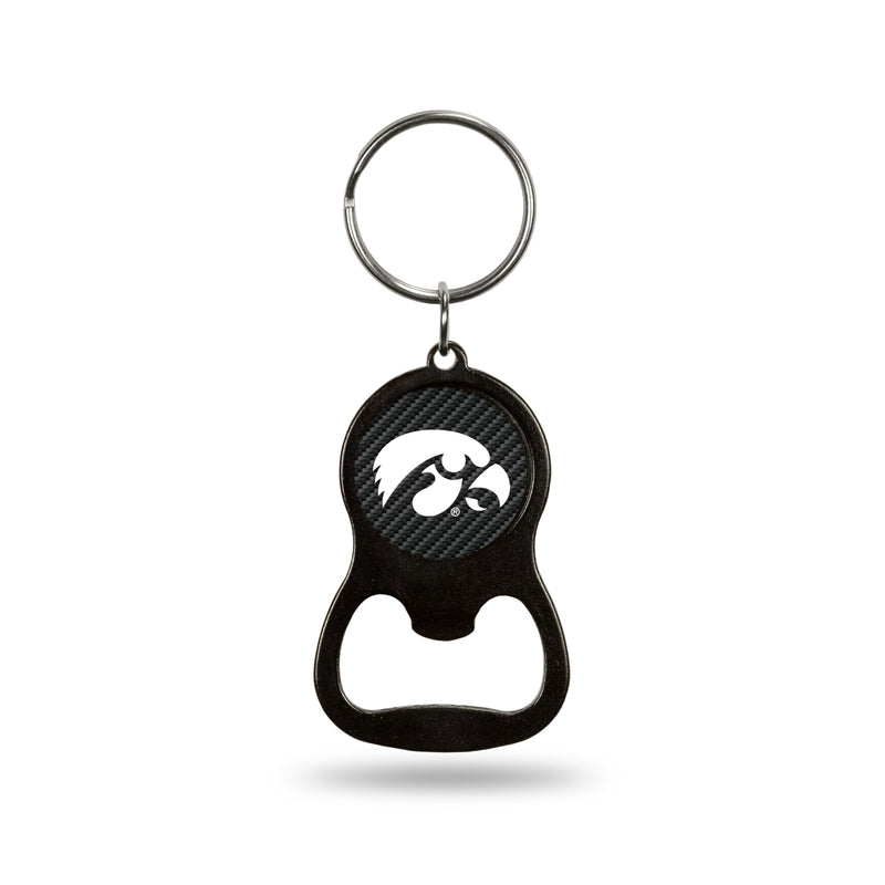 NCAA Iowa Hawkeyes Metal Keychain - Beverage Bottle Opener With Key Ring - Pocket Size By Rico Industries