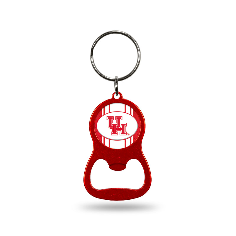 NCAA Houston Cougars Metal Keychain - Beverage Bottle Opener With Key Ring - Pocket Size By Rico Industries